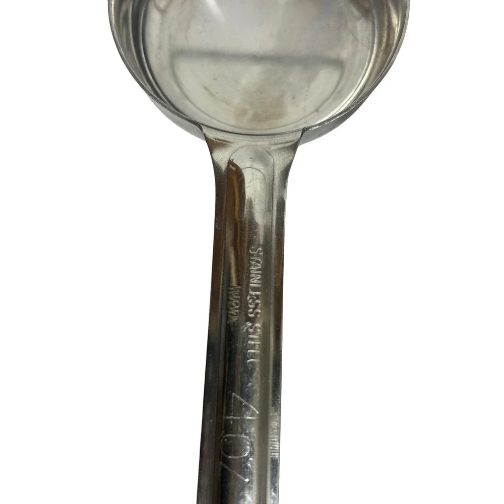 5 Stainless Steel Portion Control Ladle Spoon Set Color Coded Spoodles 2oz-4oz